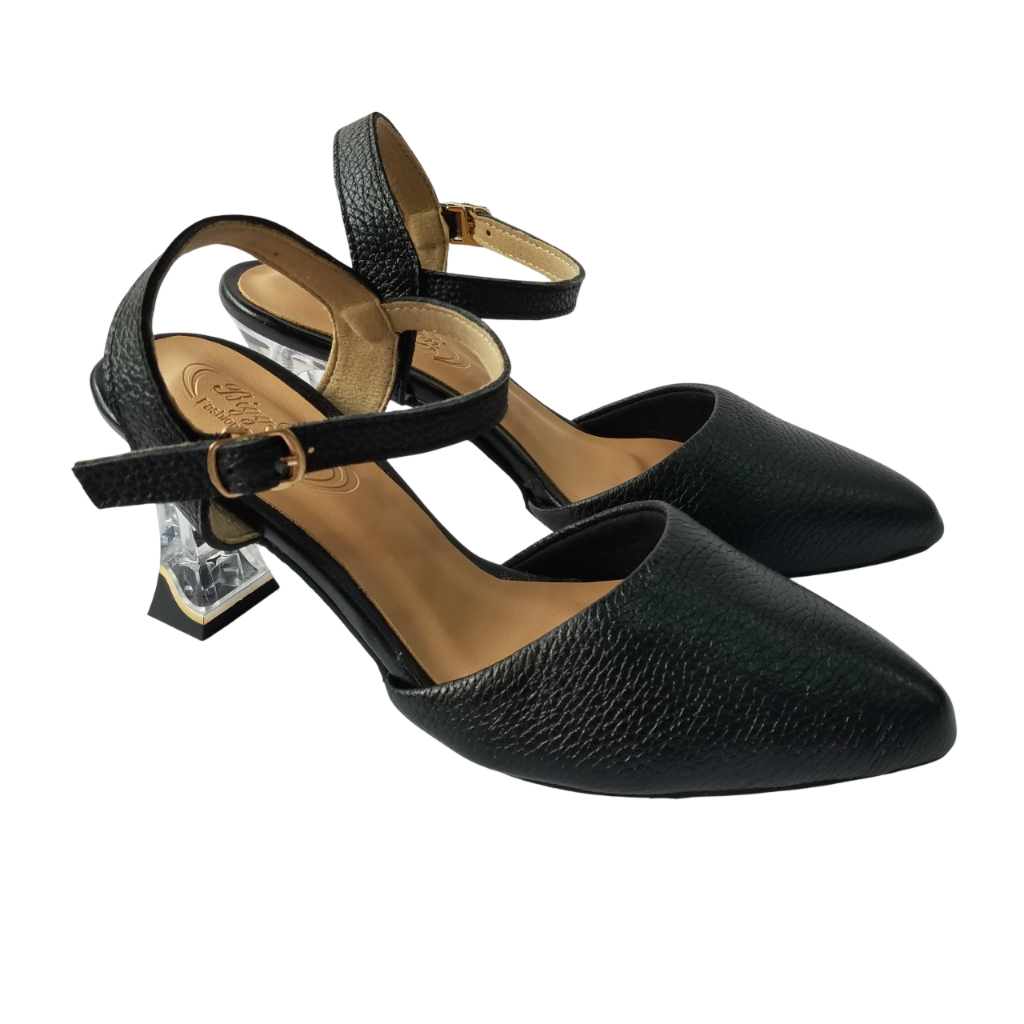 Giày Sandal Cao Gót Nữ Da Bò Thật BIGGBEN Cao 5 cm HKD1027