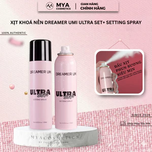 Xịt khoá nền DREAMER UMI ULTRA SET+ Setting Spray 120ml, Xịt Cố Định Makeup Dreamer Umi Giữ Lớp Trang Điểm