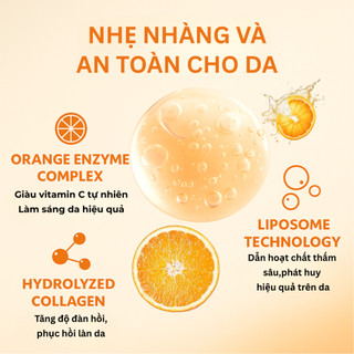 AWSOOYOR tẩy tế bào chết cho mặt và cơ thể enzyme cam 50g làm sạch sâu, kiểm soát dầu nhẹ nhàng, da trông tươi tắn