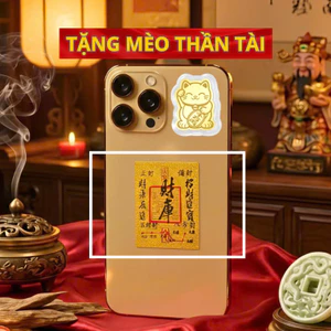 Miếng Dán Lá Vàng Ánh Kim Đã Khai Quang Tài Lộc Bình An May Mắn