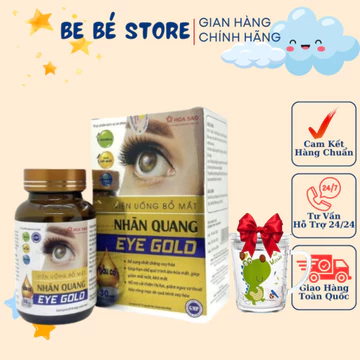 Viên Uống Bổ Mắt EYE GOLD - hộp 30 viên Tăng Cường Thị Lực Mắt Chống Mỏi Mắt Chảy Nước Mắt - BE BE STORE