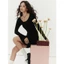 Đầm Ngắn Isla Buttoned Mini Vải Thun Gân Thoải Mái Nhẹ Nhàng Nữ Tính, WDN166 SOME HOW STORE