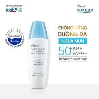 Sữa Chống Nắng Sunplay Dưỡng Da Ngừa Mụn Skin Aqua Acne Clear Milk  (25g)