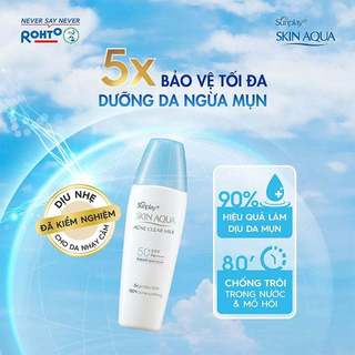 Sữa Chống Nắng Sunplay Dưỡng Da Ngừa Mụn Skin Aqua Acne Clear Milk  (25g)