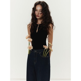 [New2] Áo Celeste Sleeveless Rib Vải Thun Gân Thoải Mái Quyến Rũ Thanh Lịch, WKI106  SOME HOW STORE