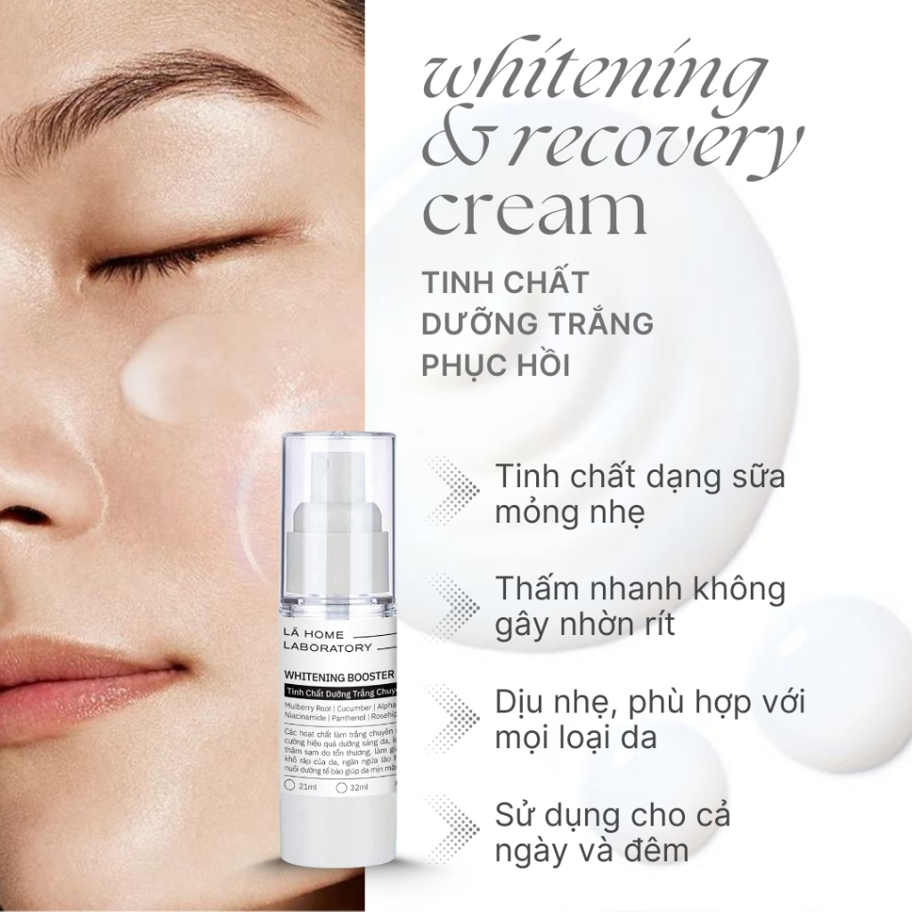 [Mini size] Tinh Chất Thảo Dược Giảm Thâm & Dưỡng Trắng Da - Lá Home 30ml