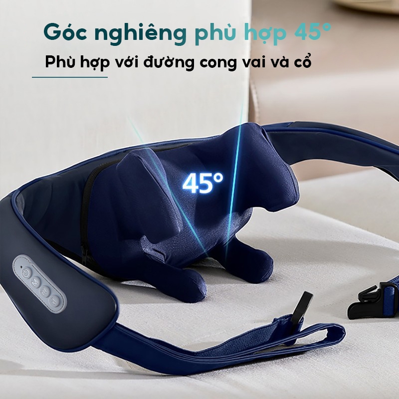 Máy Massage Cổ Vai Gáy Lưng Cao Cấp Lenovo Mini - Êm Ái Không Gây Đau - Kỹ Thuật Y Học Cổ Truyền