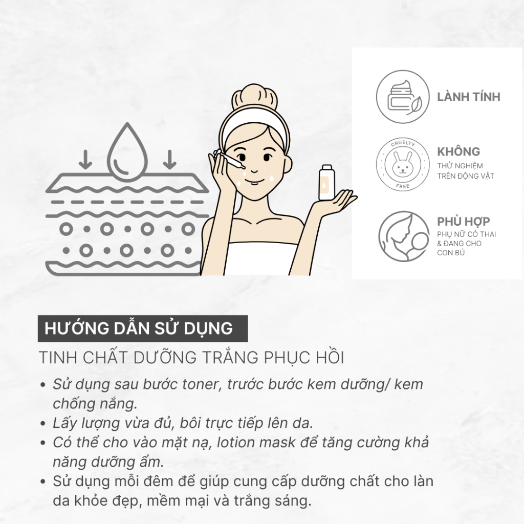 [Mini size] Tinh Chất Thảo Dược Giảm Thâm & Dưỡng Trắng Da - Lá Home 30ml