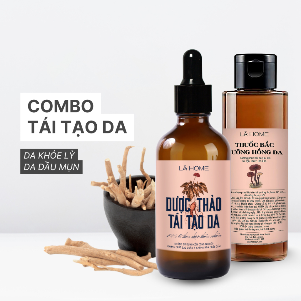 Bộ Tái Tạo Lá Home (lớn) - da dầu mụn, da khỏe lỳ