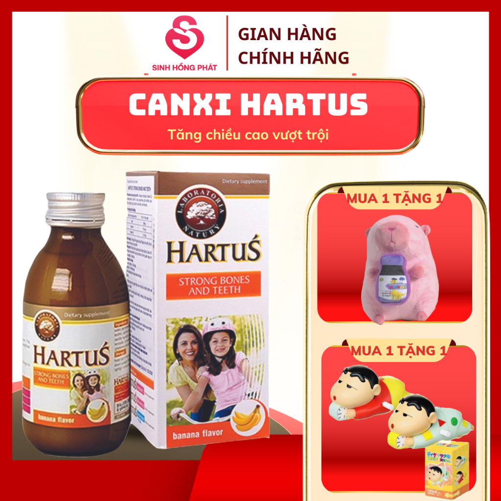 Canxi Hartus, canxi sinh học vị chuối hỗ trợ bổ sung canxi mk7 cho trẻ ...