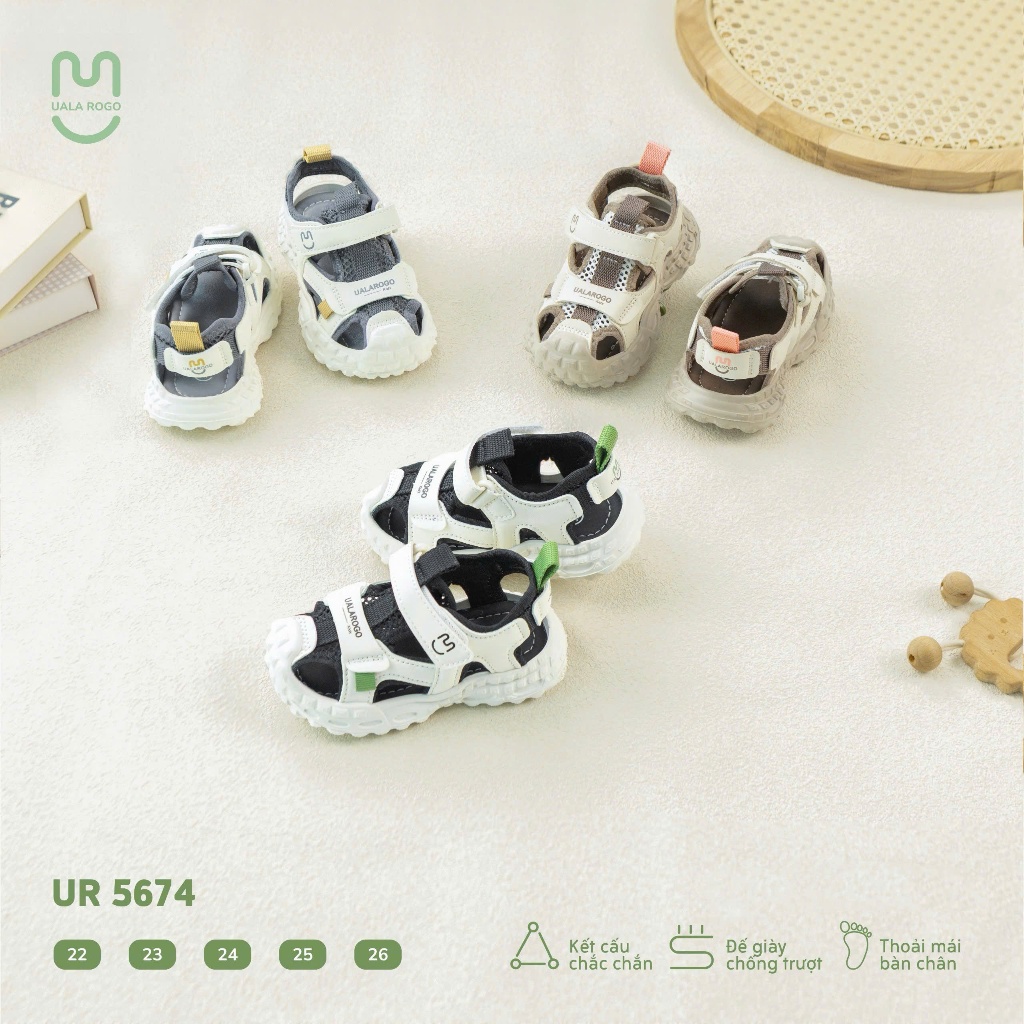 Dép Xăng Đan, Sandal Kids Uala Rogo Cho Bé UR5672 UR5673 UR5674 UR5675