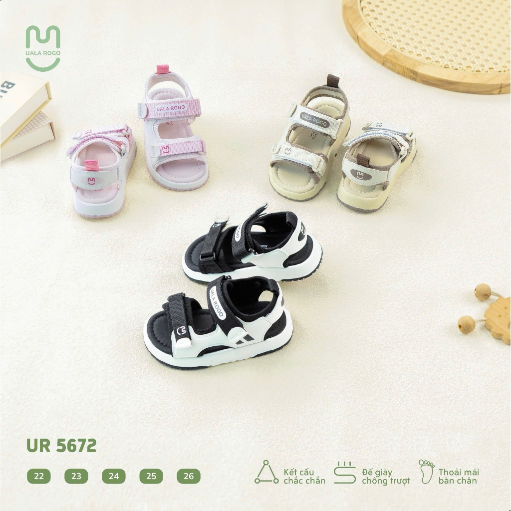 Dép Xăng Đan, Sandal Kids Uala Rogo Cho Bé UR5672 UR5673 UR5674 UR5675