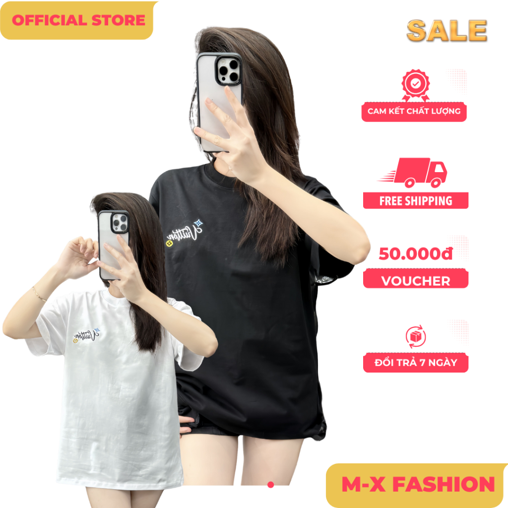 ÁO thun nam QC cổ tròn họa tiết thêu tay ngắn phong cách trẻ trung chuẩn from