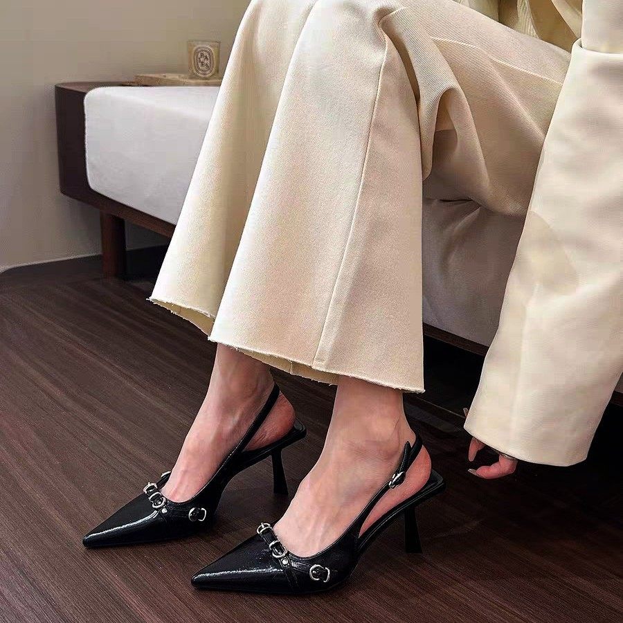 Giày Slingback Cao Gót 6cm Mũi Nhọn – Phong Cách Thanh Lịch Hiện Đại