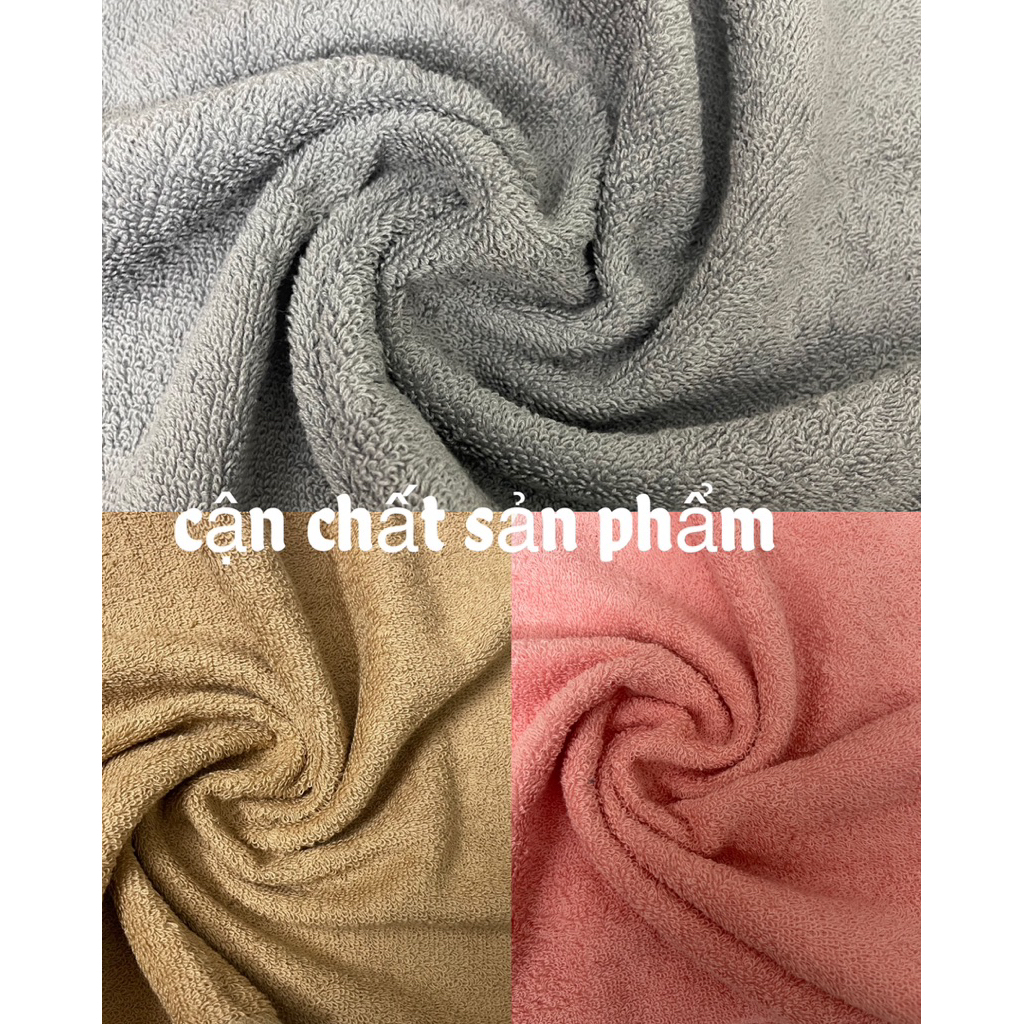 Khăn tắm cỡ bé 50x100cm, khăn cotton mềm mịn, thấm hút nhanh, khăn nhỏ tiện mang đi du lịch,