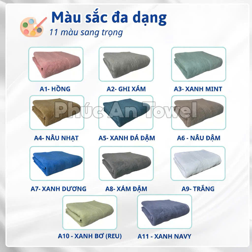 Khăn tắm cỡ bé 50x100cm, khăn cotton mềm mịn, thấm hút nhanh, khăn nhỏ tiện mang đi du lịch,