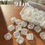 9LUX Hộp Nhựa Mini Đựng Khuyên Tai Phụ Kiện Siêu Tiện