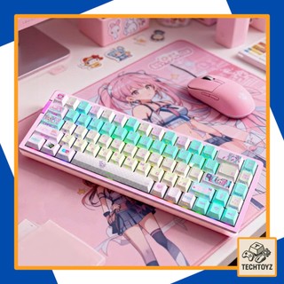 [ Xuyên Led ] Needy Streamer Overload Keycap - PBT Double Shot + DyeSub - Cherry Profile - Keycaps Xuyên Led