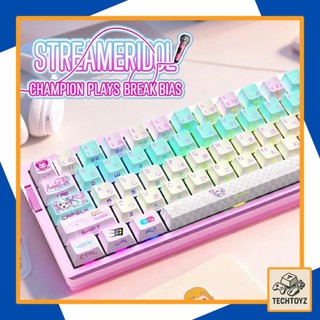 [ Xuyên Led ] Needy Streamer Overload Keycap - PBT Double Shot + DyeSub - Cherry Profile - Keycaps Xuyên Led