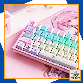[ Xuyên Led ] Needy Streamer Overload Keycap - PBT Double Shot + DyeSub - Cherry Profile - Keycaps Xuyên Led
