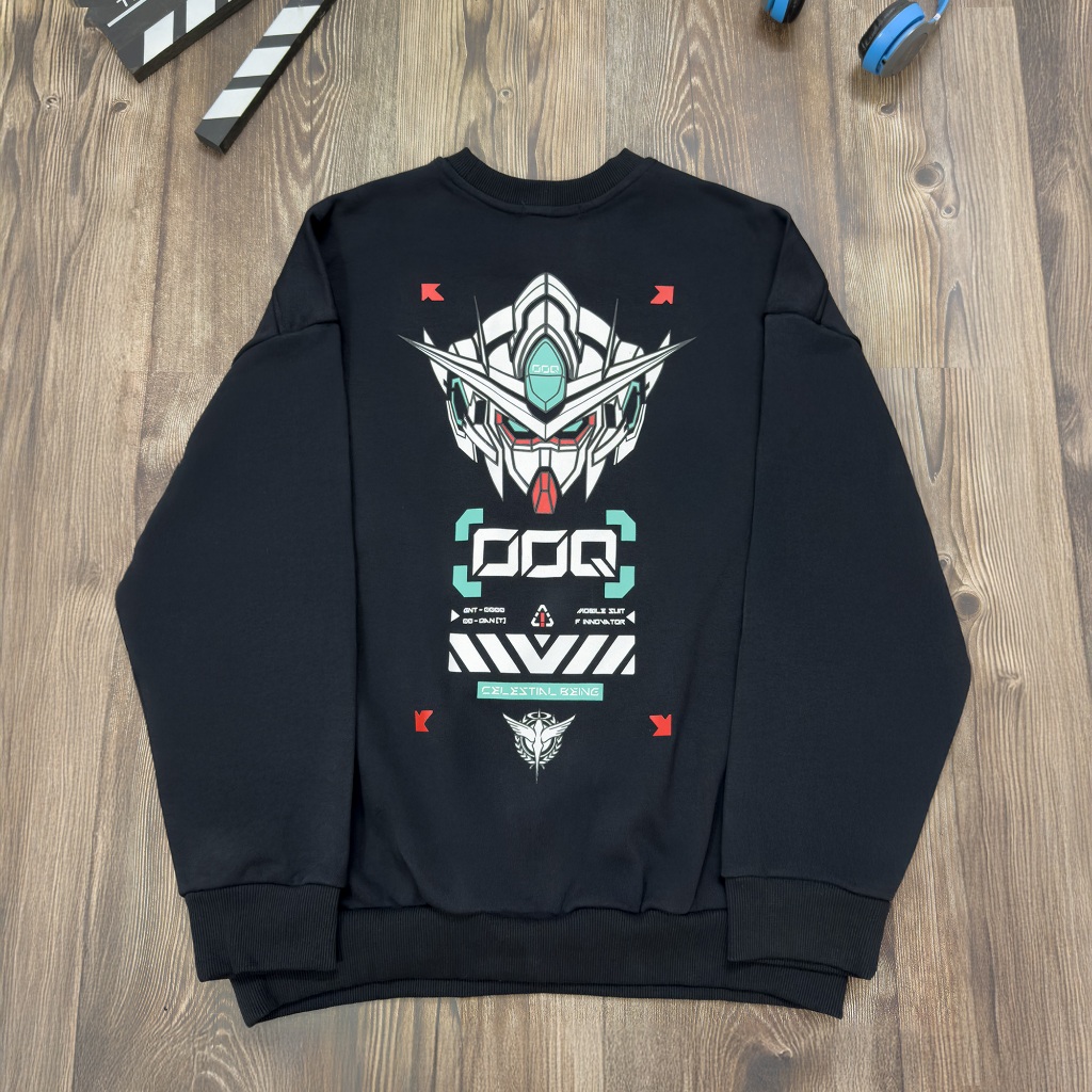 Áo Sweater Nỉ Chân Cua 00 G.U.N.D.A.M Oversized Nam Nữ