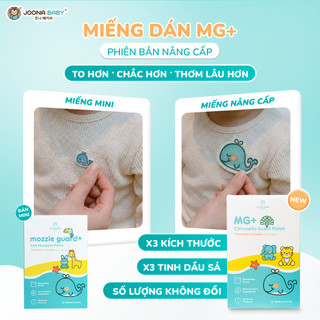 Hộp miếng dán hỗ trợ xua muỗi và côn trùng nhờ toả hương tinh dầu sả - JOONA BABY