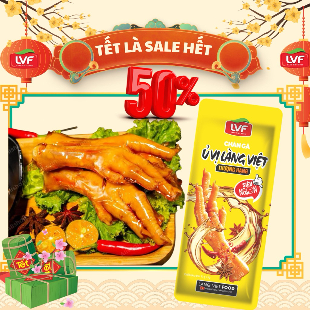 COMBO 10 CHÂN GÀ Ủ VI CAY MÀU VÀNG