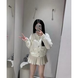 •𝙆𝙞𝙣𝙜𝙨𝙝𝙤𝙥𝙗𝙚𝙖𝙪𝙩𝙮•Áo Len Viền Thừng Túi Hộp QC