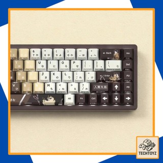 [ Xuyên Led ] Dazai Osamu Keycap - PBT Double Shot + DyeSub - Cherry Profile - Keycaps Xuyên Led