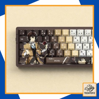 [ Xuyên Led ] Dazai Osamu Keycap - PBT Double Shot + DyeSub - Cherry Profile - Keycaps Xuyên Led
