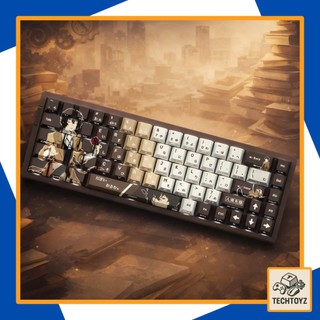 [ Xuyên Led ] Dazai Osamu Keycap - PBT Double Shot + DyeSub - Cherry Profile - Keycaps Xuyên Led
