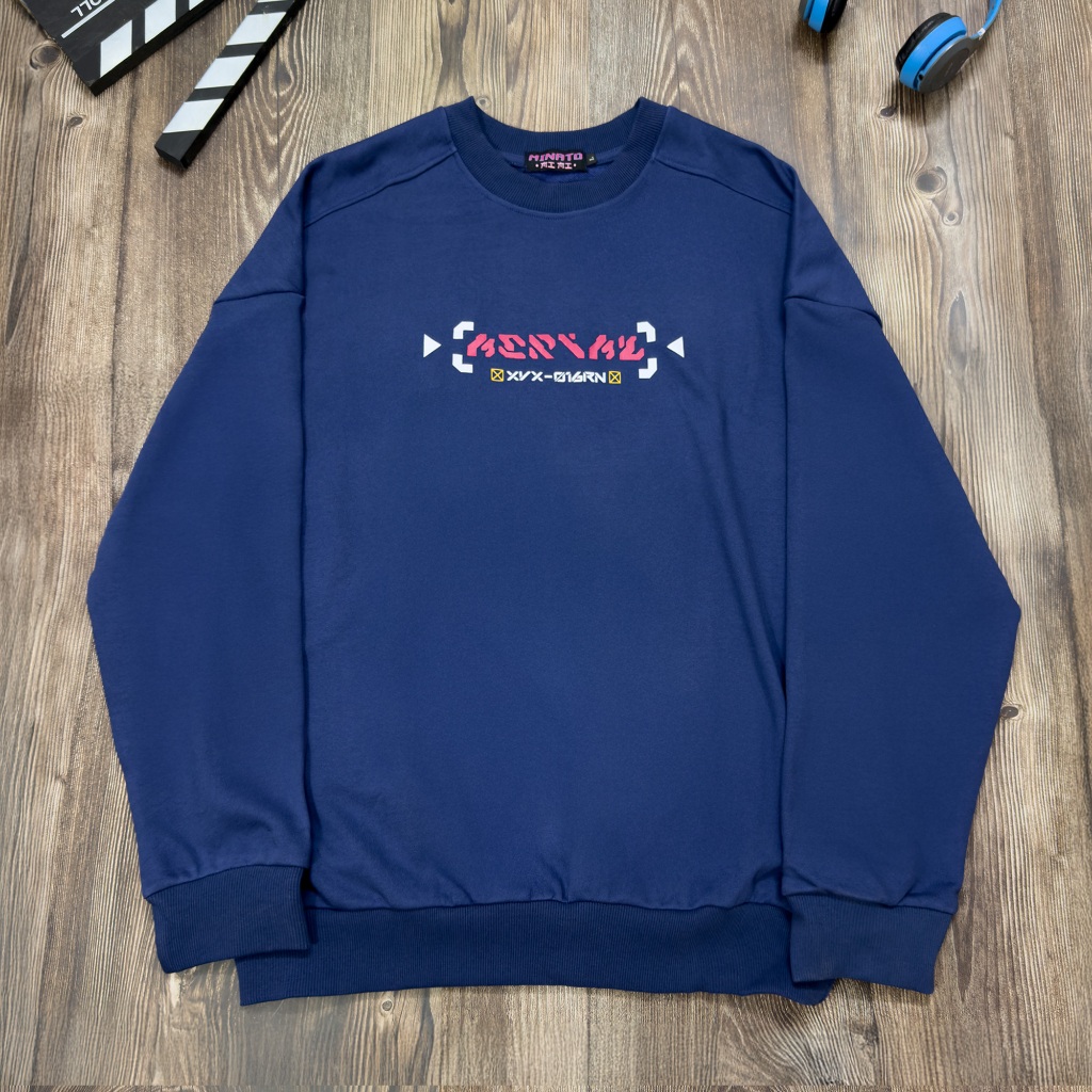 Áo Sweater Nỉ Chân Cua Aerial G.U.N.D.A.M Oversized Nam Nữ