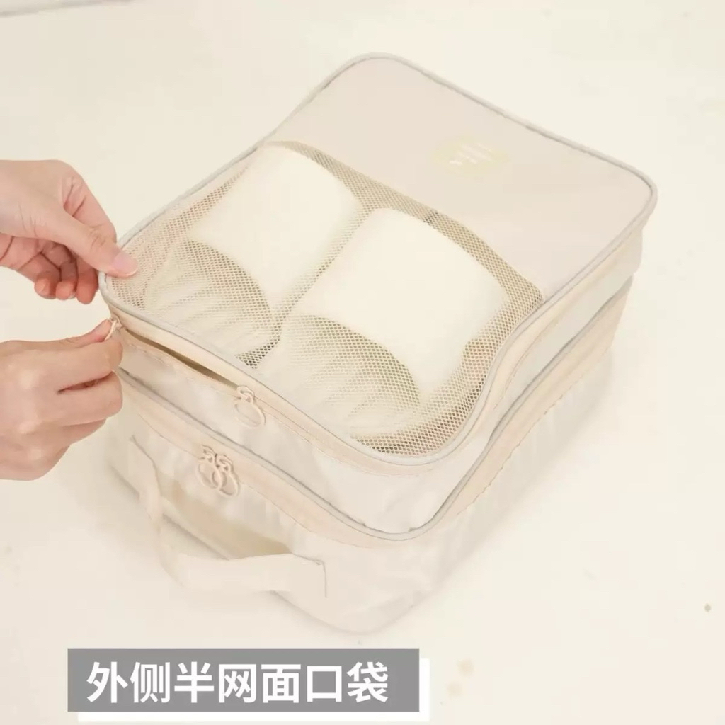 Túi Đựng Giày Du Lịch Treo Vali Cao Cấp, Túi Giày Chống Bẩn Có Ngăn Lưới Thoáng Khí, Gọn Nhẹ Tiện Lợi