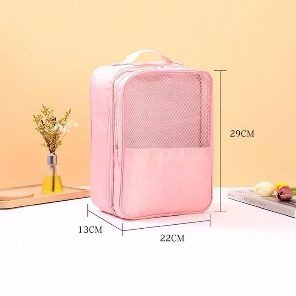 Túi Đựng Giày Du Lịch Treo Vali Cao Cấp, Túi Giày Chống Bẩn Có Ngăn Lưới Thoáng Khí, Gọn Nhẹ Tiện Lợi
