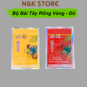 Bộ bài tây rồng vàng, rồng đỏ, bộ bài tú lơ khơ AAA chất lượng cao