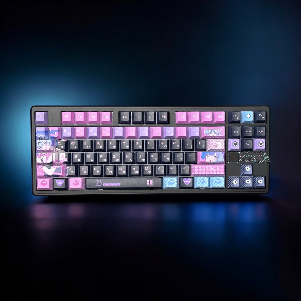 Keycap ST Pink Black Snake Girl | Chất liệu PBT - Side Print | Profile ...