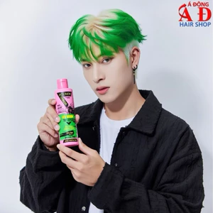 MÀU XANH LÁ - NHUỘM TÓC ACID TRÊN NỀN 9 UV NEON FREE HIGHLIGHT AOLINDE PHẢN QUANG - T6 LIME TWIST 200ML