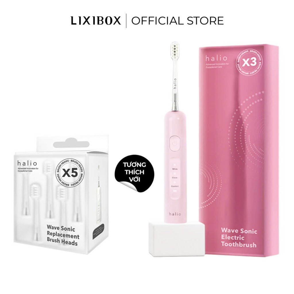 [Phụ Kiện Halio Wave Sonic] Set 5 Đầu Bàn Chải Thay Thế Chính Hãng