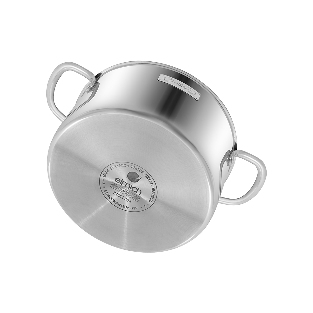 Bộ nồi chảo inox 304 liền khối Trimax EL2103OL04 size 18,20,26cm chảo 26cm