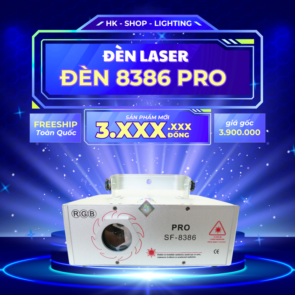 Đèn Laser Bay Phòng 8386 Pro Bảng Mới 2022 Thích Hợp Bar , Club , Karaoke [Hàng Chính Hãng ]