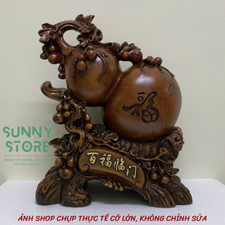Bình hồ lô phong thuỷ, Quả bầu may mắn sức khỏe, Tượng phong thủy, Decor Trang trí nhà cửa, Quà tặng ý nghĩa - SUNNY