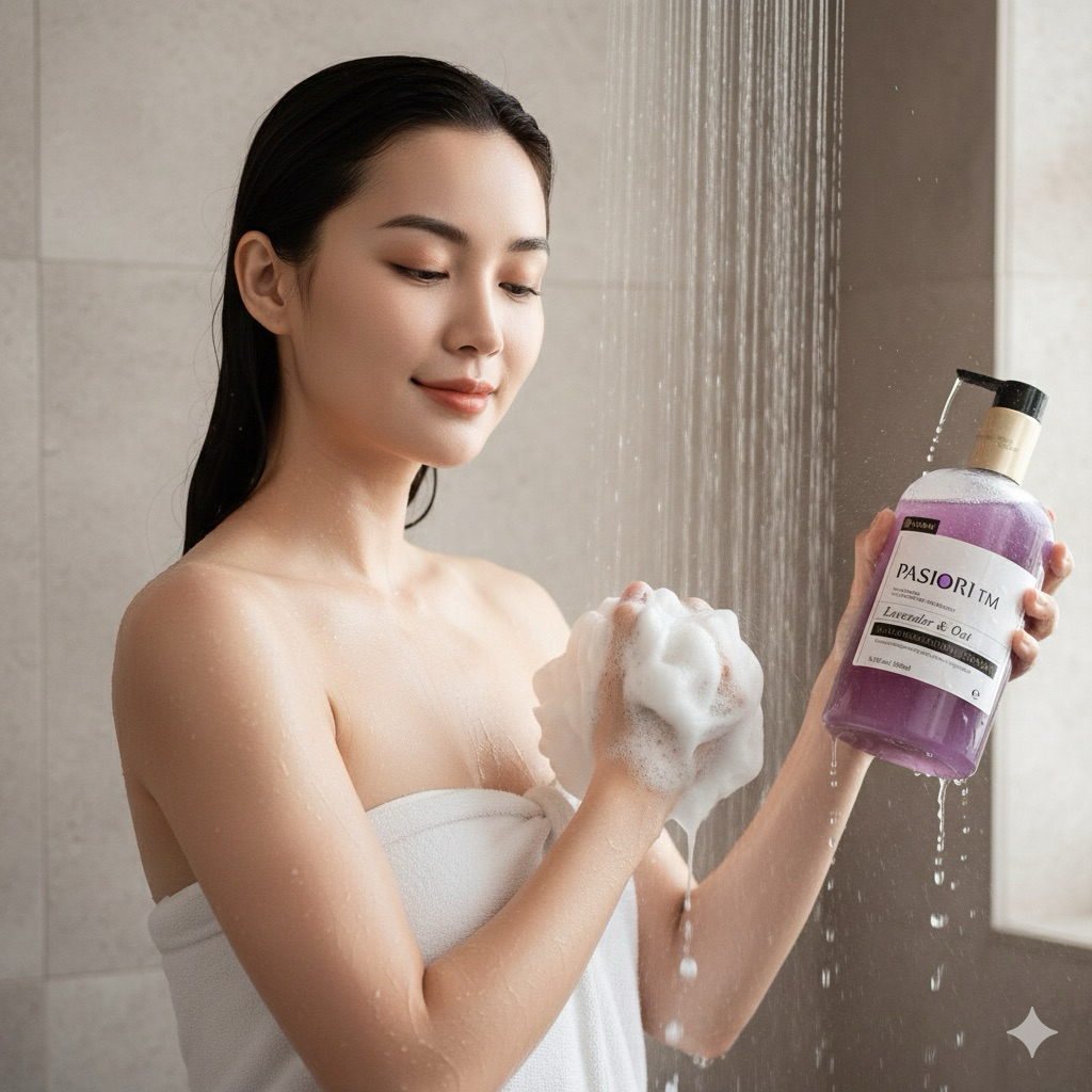 SỮA TẮM HƯƠNG HOA LAVENDER PASIORI TM VISIAMI DƯỠNG ẨM DA KHÔ 500ML