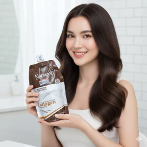 Dầu ủ xả tóc Collagen Karseell Maca chính hãng siêu mượt (Túi) 500ml