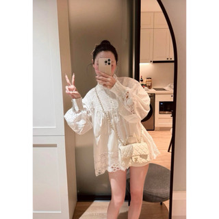 𝐁𝐘𝐀𝐓.𝐂𝐋𝐎𝐒𝐄𝐓 𝟐 | váy smi phối ren chuẩn ảnh thật