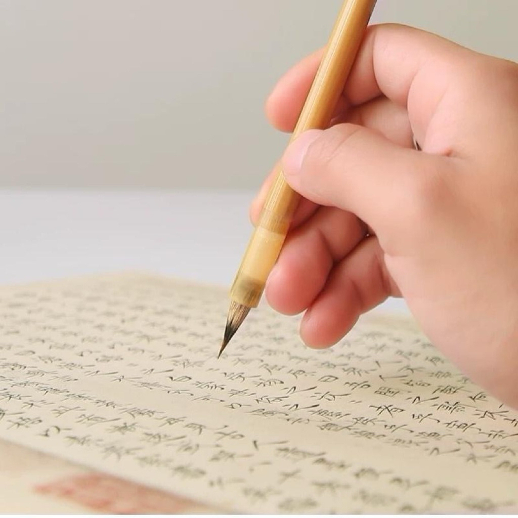 Bút lông tiểu Khải Trúc Ảnh | Viết thư pháp – Vẽ thủy mặc | Lông sói pha lông hươu, nét linh hoạt