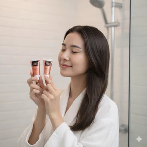 Set dầu gội xả Luxury Biotin Collagen Ungex Passion hương nước hoa travel size du lịch 60ml*2 - Màu hồng