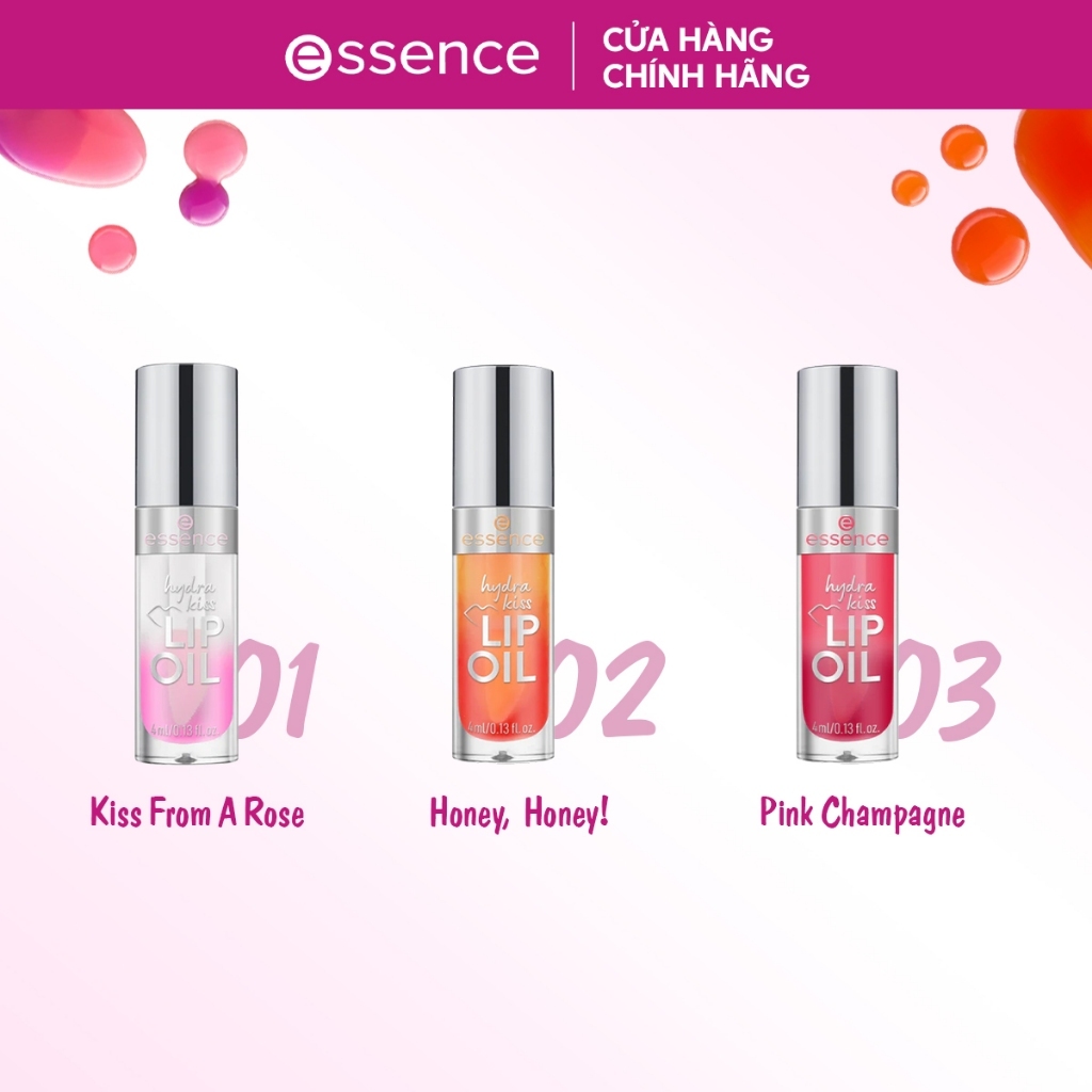 [QUÀ TẶNG] Son dưỡng bóng Essence Hydra Kiss Lip Oil 4ml (màu ngẫu nhiên)