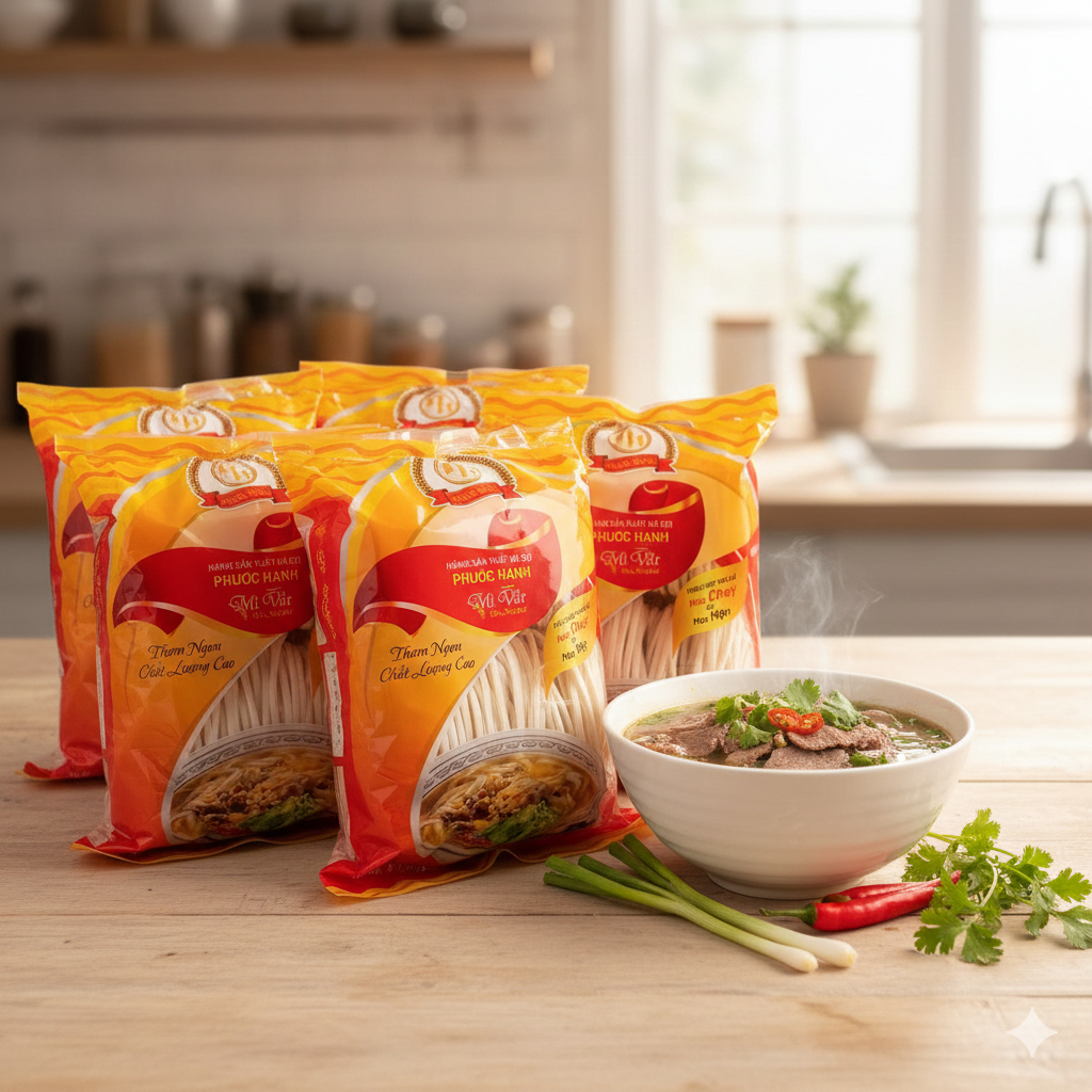 Bánh canh bột mì khô (MÌ VẮT) Phước Hạnh 400g - Đặc sản Huế
