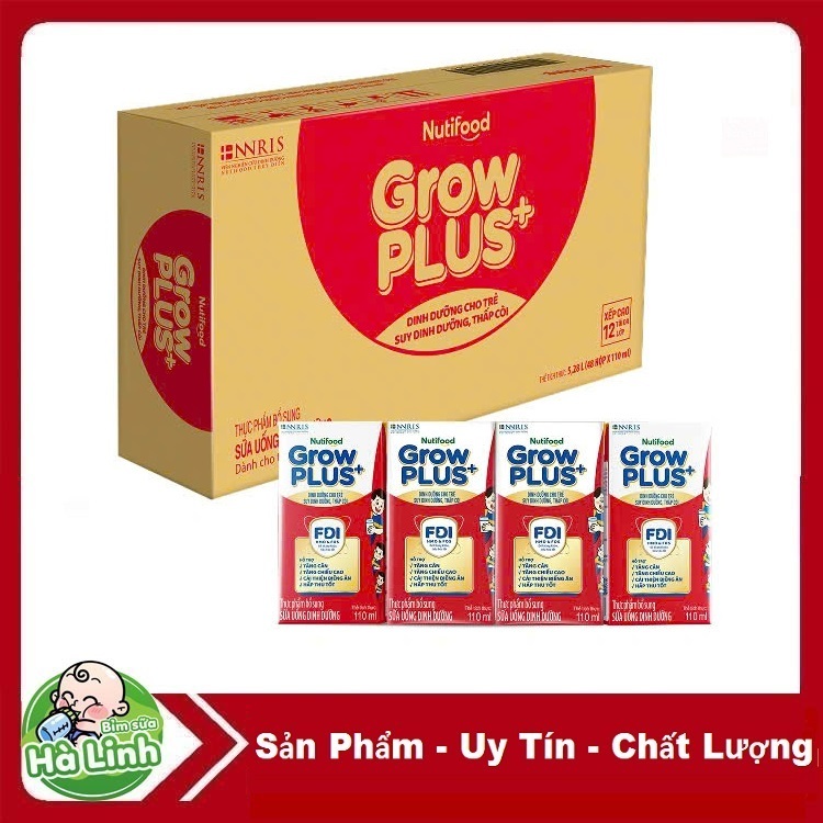 Sữa Grow plus FDI Đỏ 110ml ( Thùng x 48 hộp )......