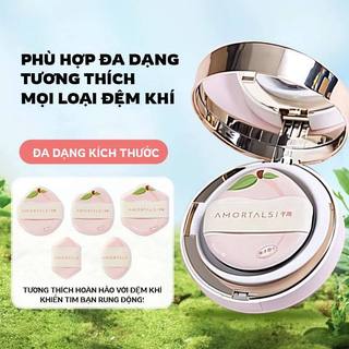 Set 8 Mút Tự Xé AMORTALS Peach Farm Dùng Khô Ướt, Thiết Kế Vỉ, Tiện Dụng